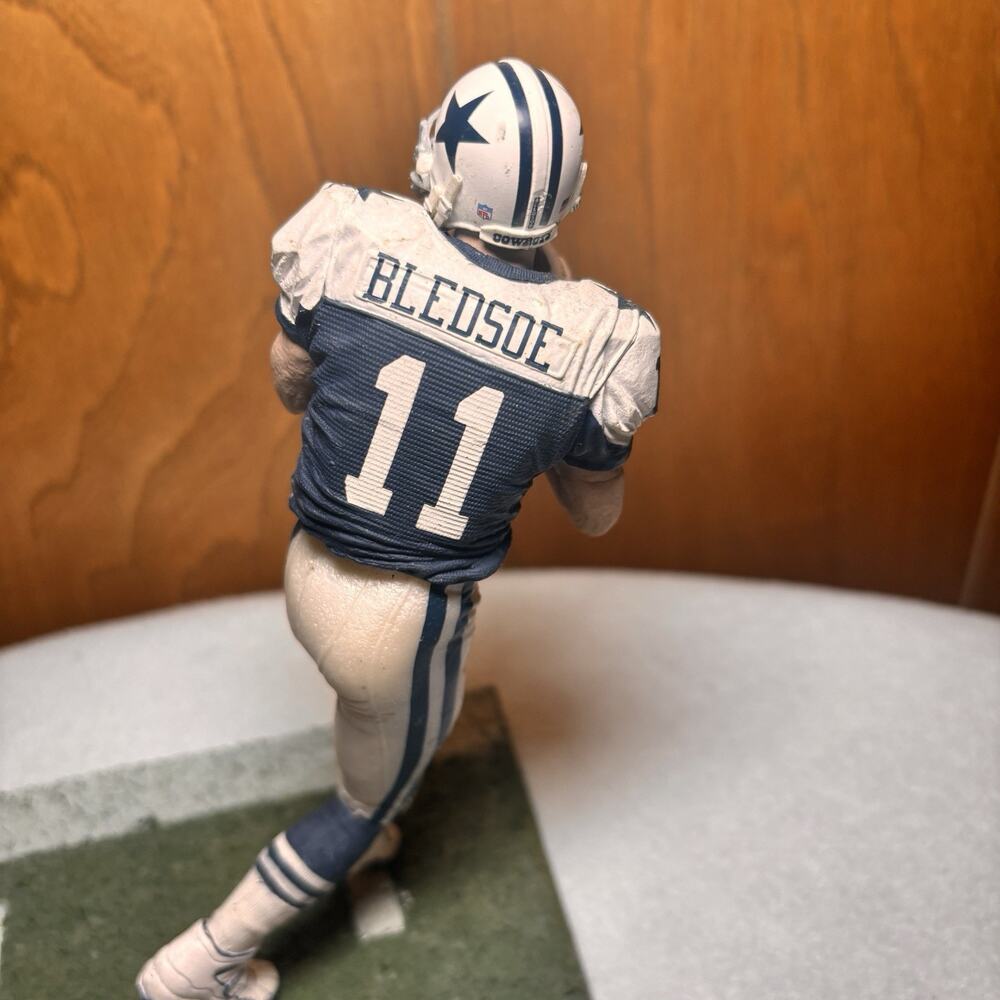 McFarlane Drew Bledsoe Dallas Cowboys Figure #11 NFL Action Statue Display - Picture 5 of 5